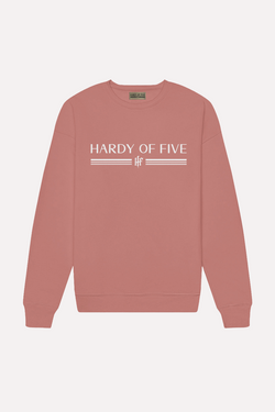 Hardy Of Five Classic Logo   Pink Sweatshirt
